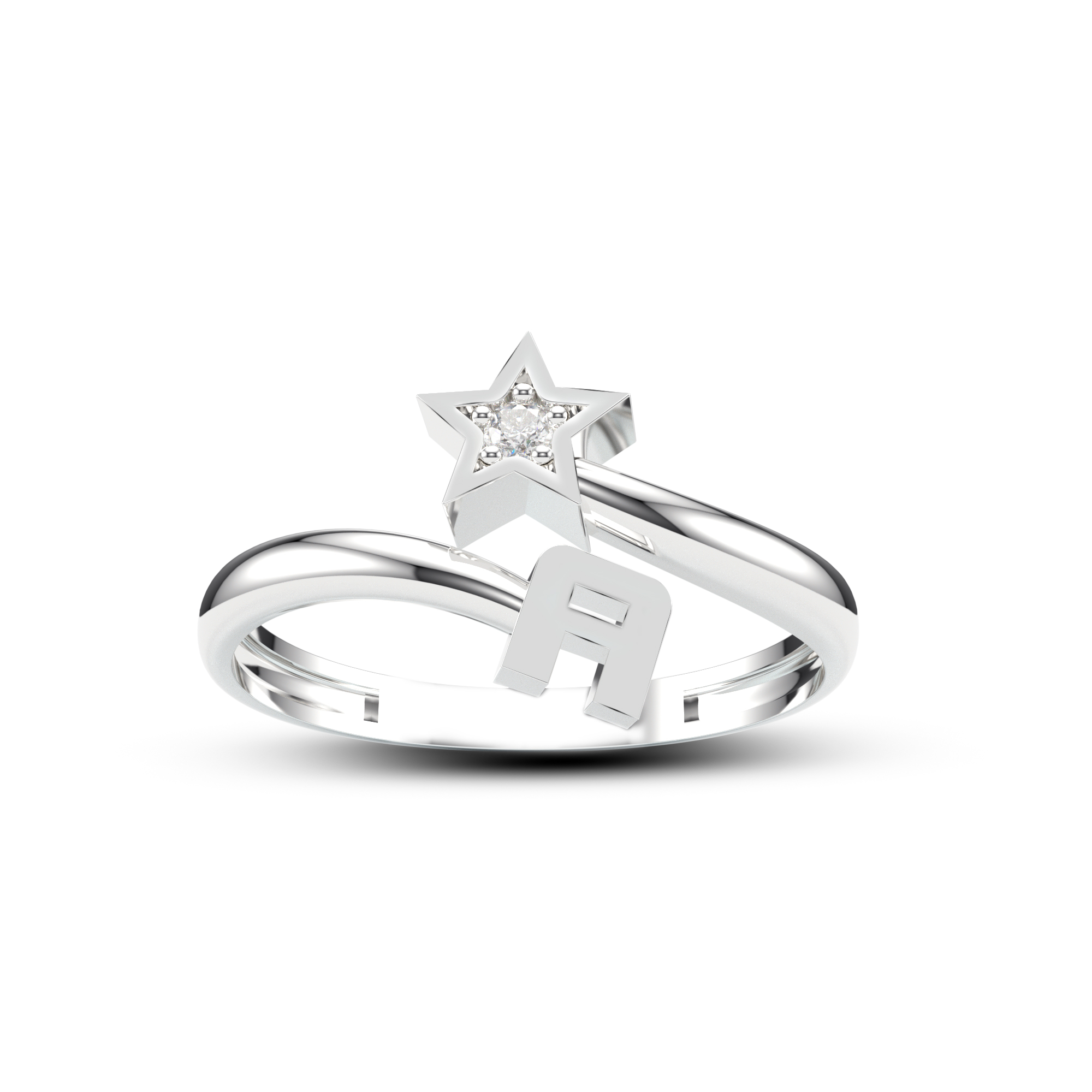 Star Letter Ring